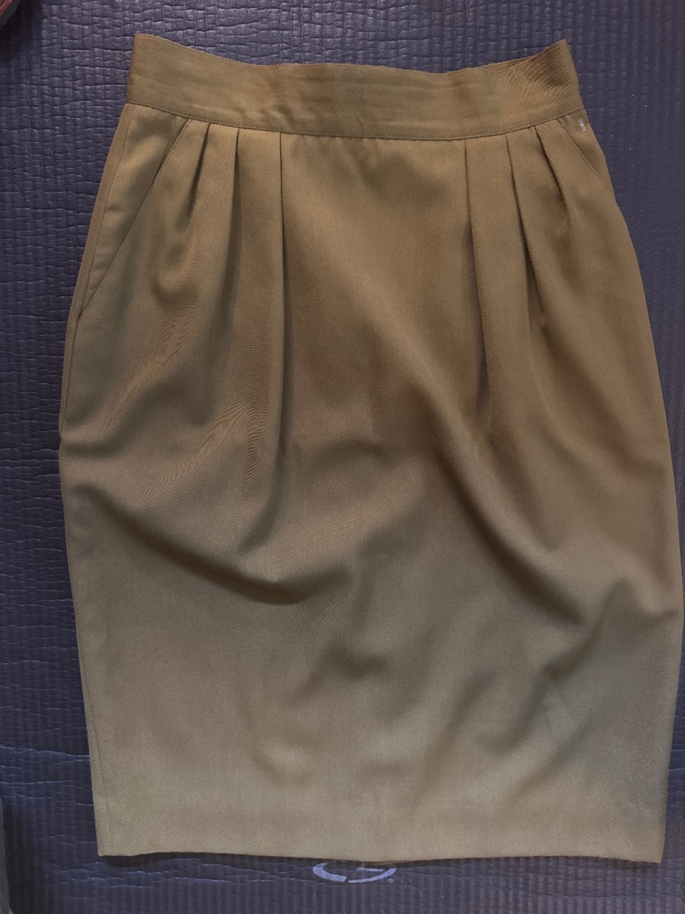 Moss Green Pencil Skirt